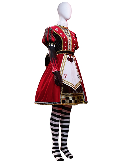 Game Alice Madness Returns Halloween Cosplay Alice Royal Suit High-end Version Costume Set Without Boots