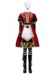 Game Alice Madness Returns Halloween Cosplay Alice Royal Suit Accessories Black Boots