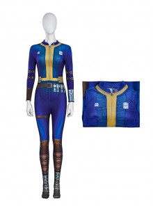 TV Drama Fallout Halloween Cosplay Lucy MacLean Costume Printed Version Bodysuit