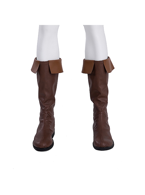 The Legend Of Zelda Tears Of The Kingdom Halloween Cosplay Link Hylian Accessories Brown Boots