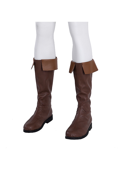 The Legend Of Zelda Tears Of The Kingdom Halloween Cosplay Link Hylian Accessories Brown Boots