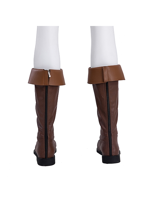 The Legend Of Zelda Tears Of The Kingdom Halloween Cosplay Link Hylian Accessories Brown Boots