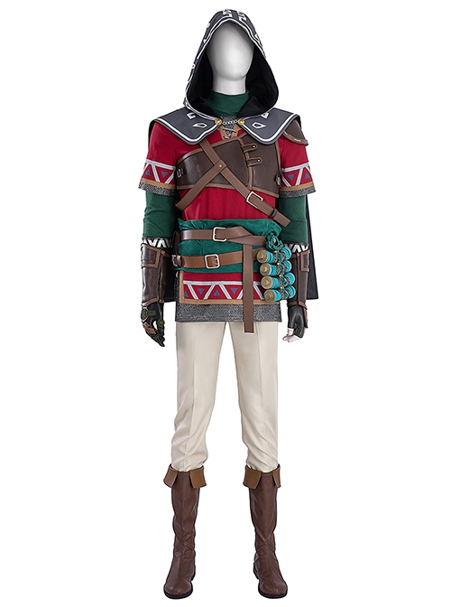 The Legend Of Zelda Tears Of The Kingdom Halloween Cosplay Link Hylian Accessories Brown Boots