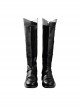 Final Fantasy VII Halloween Cosplay Youth Sephiroth Shinra Formal Uniform Accessories Black Boots