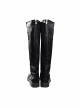 Final Fantasy VII Halloween Cosplay Youth Sephiroth Shinra Formal Uniform Accessories Black Boots