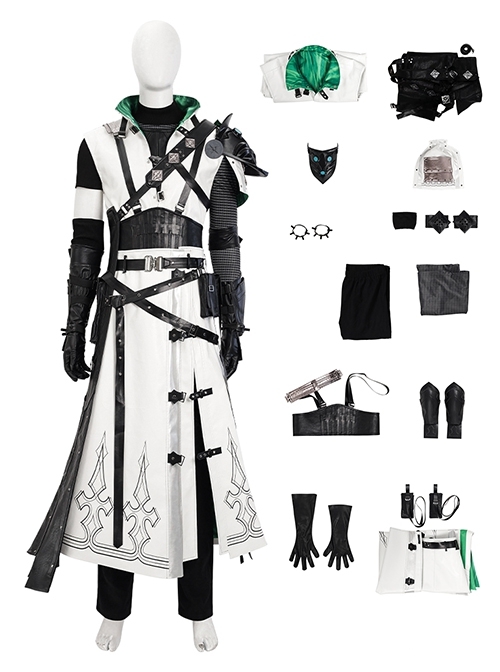 Game Final Fantasy VII Halloween Cosplay Youth Cloud Strife The Lifestream Outfit Costume Set Without Wig Without Boots