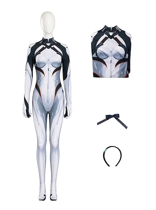 Game Honkai Star Rail Halloween Cosplay Firefly Combat Suit Costume Printed Bodysuit Full Set