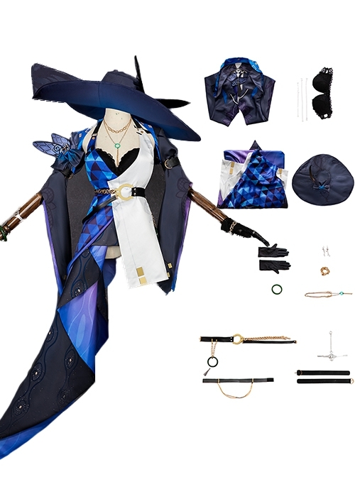 Game Honkai Star Rail Halloween Cosplay Jade Costume Full Set