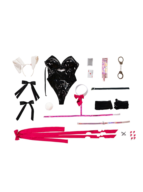 Hatsune Miku Halloween Cosplay Rabbit Hole Outfit Costume Full Set