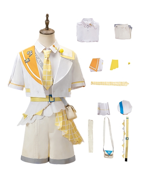 Magical Mirai 2024 Halloween Cosplay Kagamine Len Outfit Costume Full Set