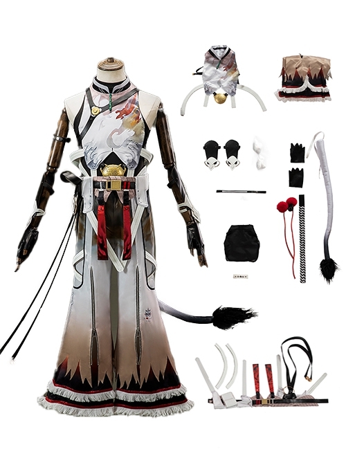 Game Wuthering Waves Halloween Cosplay Lingyang Outfit Costume Full Set