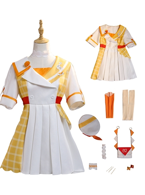 Magical Mirai 2024 Halloween Cosplay Kagamine Rin Costume Set Without Shoes