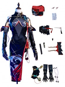 Game Wuthering Waves Halloween Cosplay Yinlin Costume Full Set