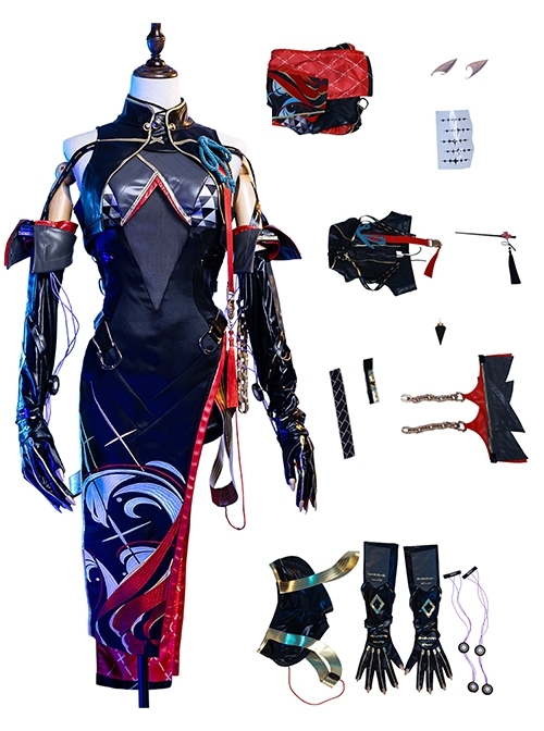 Game Wuthering Waves Halloween Cosplay Yinlin Costume Full Set