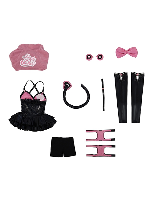 Tekken 7 Halloween Cosplay Lucky Chloe Costume Set Without Headphone