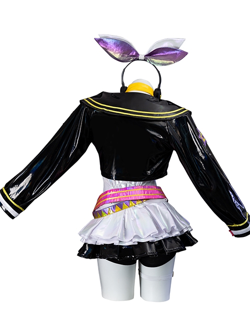 Muse Dash Halloween Cosplay Kagamine Rin Collaboration Outfit Costume Full Set