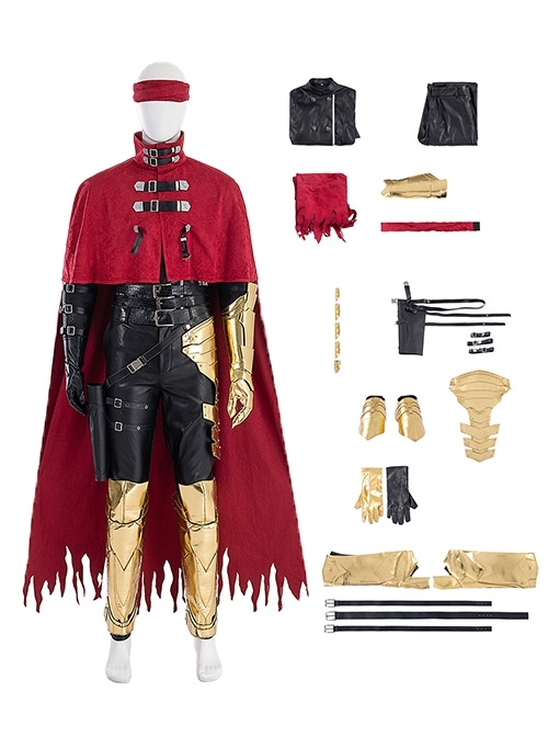 Final Fantasy VII Halloween Cosplay Vincent Valentine Costume Set Without Shoes