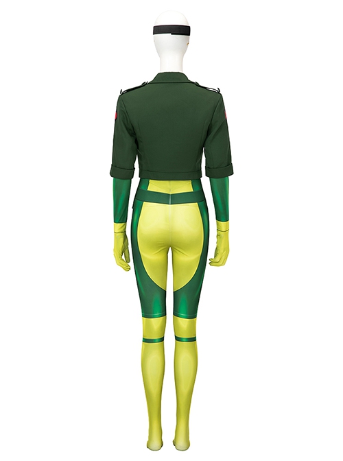 X-Men '97 Halloween Cosplay Rogue Anna Marie Costume Lycra Bodysuit Full Set