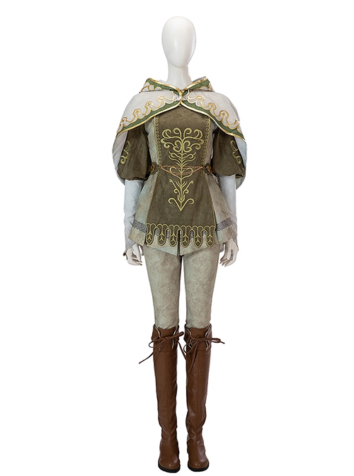 Game Dragon's Dogma 2 Halloween Cosplay Doireann Accessories Brown Boots