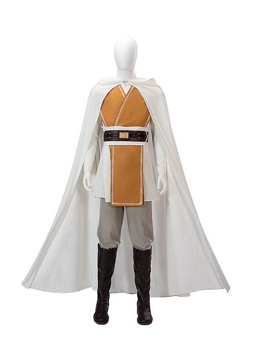 Star Wars TV The Acolyte Halloween Cosplay Sol White Robe Version Accessories Brown Boots