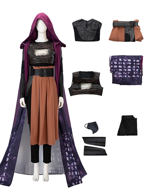 Star Wars TV The Acolyte Halloween Cosplay Mae Costume Set Without Boots