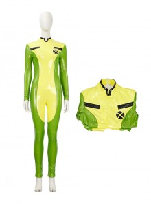 X-Men '97 Halloween Cosplay Rogue Anna Marie Costume Green Bodysuit