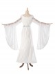 Movie The Lord Of The Rings Halloween Cosplay Fairy Queen Galadriel Costume White Dress Full Set