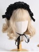 Retro Doll Ruffles Lace Ribbon Bowknot Exquisite Versatile Sweet Lolita Solid Color Headband