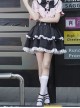 Forbidden Love Songs Series Landmine Girl Y2K Japanese Style Lace Bowknot Sweet Lolita Fluffy High Waist Black Skirt