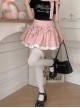 Cross Sweetheart Series Pink Sweet Lolita Side Bowknot Hottie High Waist Cute Ruffles Fluffy Tutu Skirt