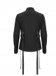 Punk Style Everyday Thickened Fabric Side Nylon Shoulder Straps With Quick Release Buckle Black Long Sleeved Shirt