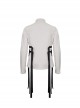 Punk Style Everyday Thickened Fabric Side Nylon Shoulder Straps With Quick Release Buckle White Long Sleeved Shirt