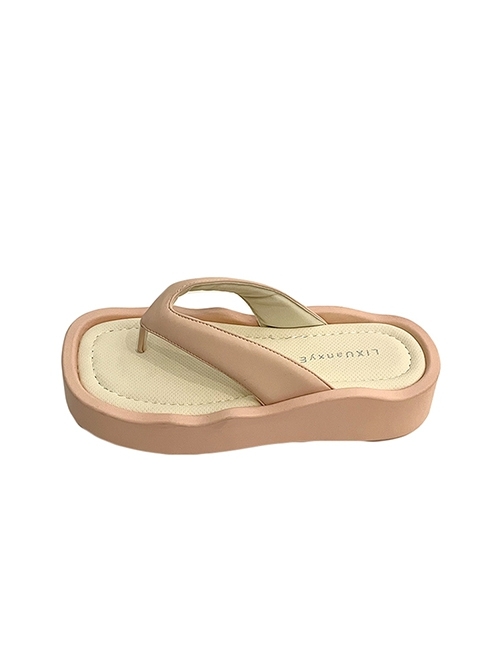 Summer Seaside Casual Home Comfort Kawaii Lolita Cute Versatile Thick-Soled Flip-Flops Sandals