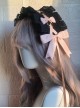 Soft Girl Satin Bowknot Gothic Lolita Sweet Cool Versatile Dark Lace Ruffles Versatile Hairband