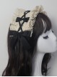 Soft Girl Satin Bowknot Gothic Lolita Sweet Cool Versatile Dark Lace Ruffles Versatile Hairband