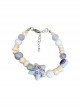 Light Color Ocean Star Ceramic Glass Beads Coral Stone Cute Girl Versatile Kawaii Fashion Bracelet