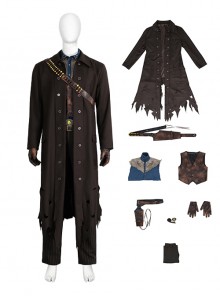 TV Drama Fallout Halloween Cosplay The Ghoul Cooper Howard Costume Set Without Shoes Without Hat