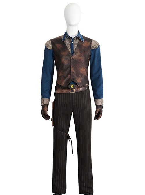 TV Drama Fallout Halloween Cosplay The Ghoul Cooper Howard Costume Set Without Shoes Without Hat