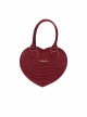 Love Party Series Crocodile Pattern Elegant French Style Lady Heart Shape Classic Lolita Crossbody Bags