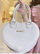 Love Party Series Crocodile Pattern Elegant French Style Lady Heart Shape Classic Lolita Crossbody Bags