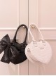 Love Party Series Crocodile Pattern Elegant French Style Lady Heart Shape Classic Lolita Crossbody Bags