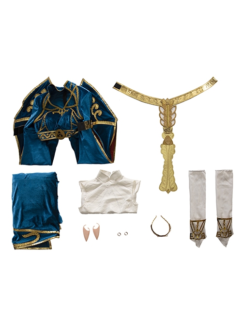 Game The Legend Of Zelda Breath Of The Wild Halloween Cosplay Princess Zelda Costume Princess Outfit Full Set