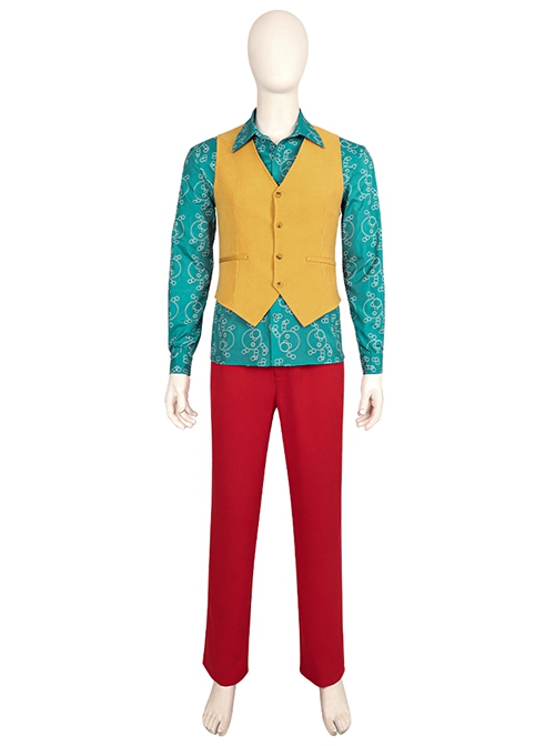 Movie Joker 2 Folie à Deux Halloween Cosplay Arthur Fleck Red Suit Costume Set Without Wig Without Shoes