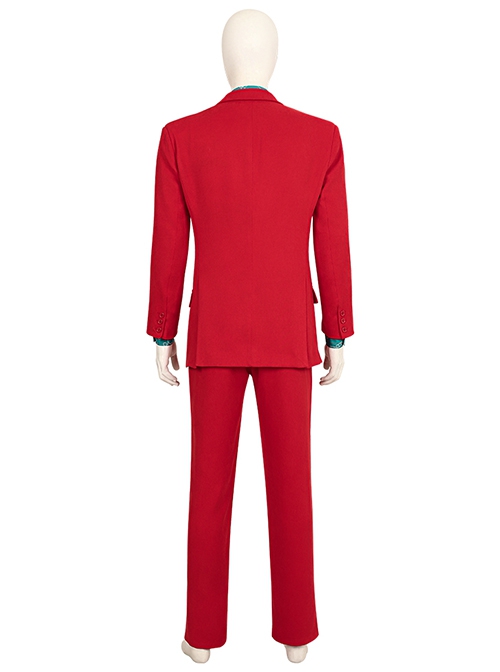 Movie Joker 2 Folie à Deux Halloween Cosplay Arthur Fleck Red Suit Costume Set Without Wig Without Shoes