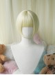 Japanese Style Retro Girly Cute Flat Bangs Versatile Daily Bob Hair Sweet Lolita Short Wig