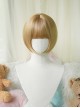 Japanese Style Retro Girly Cute Flat Bangs Versatile Daily Bob Hair Sweet Lolita Short Wig