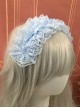 Ribbon Bowknot Sweet Lolita Solid Color Versatile Soft Girl Girly Beautiful Lace Headband