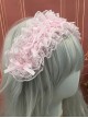 Ribbon Bowknot Sweet Lolita Solid Color Versatile Soft Girl Girly Beautiful Lace Headband