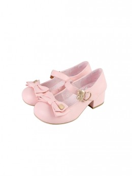 Hug Series Mikko Joint Brand Little Cat Bowknot Sweet Lolita Round Toe Low Heel Mary Jane Shoes