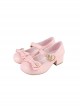 Hug Series Mikko Joint Brand Little Cat Bowknot Sweet Lolita Round Toe Low Heel Mary Jane Shoes